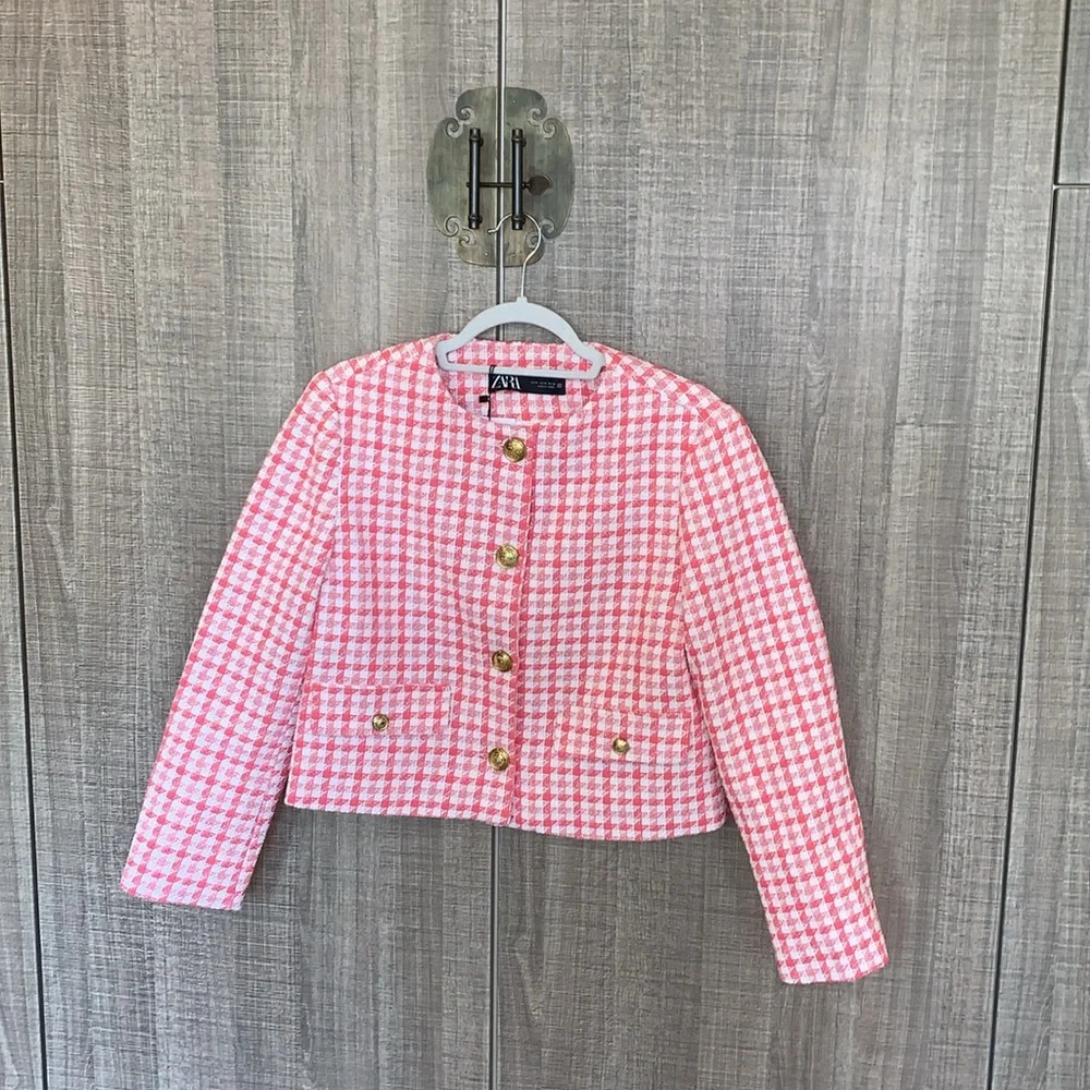 Zara Tweed‎ Textured Blazer